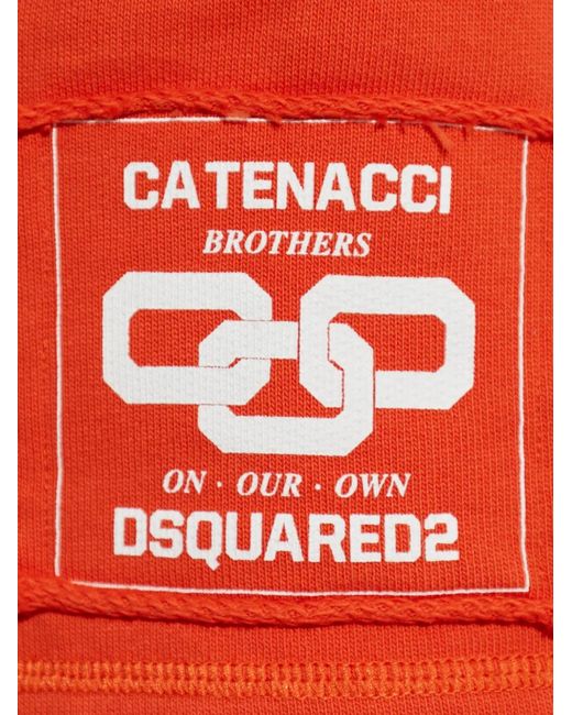 DSquared² Red Logo Patch Mini Shorts