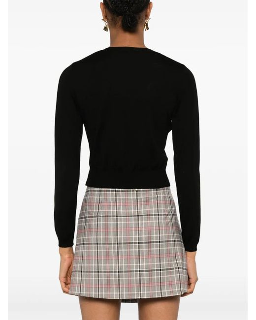 Charlott Black Cardigan Aus Wolle