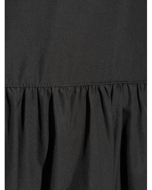 Rag & Bone Black Saige Poplin-Texture Cotton Dress
