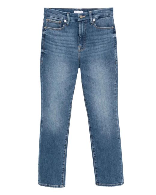 GOOD AMERICAN Blue Good Straight-leg Jeans