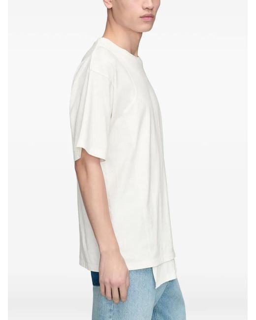 Maison Margiela White Double-Layered T-Shirt for men