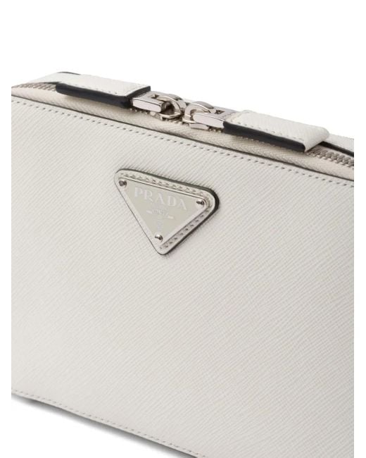 Prada White Brique Crossbody Bag for men