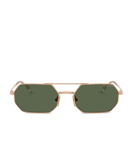 Vogue Eyewear Green Geometric-Frame Sunglasses