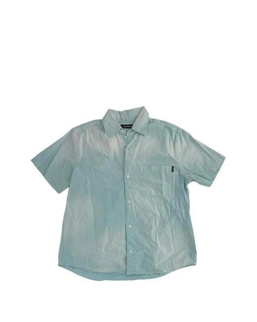 NAHMIAS Blue Sunfade-Effect Shirt for men
