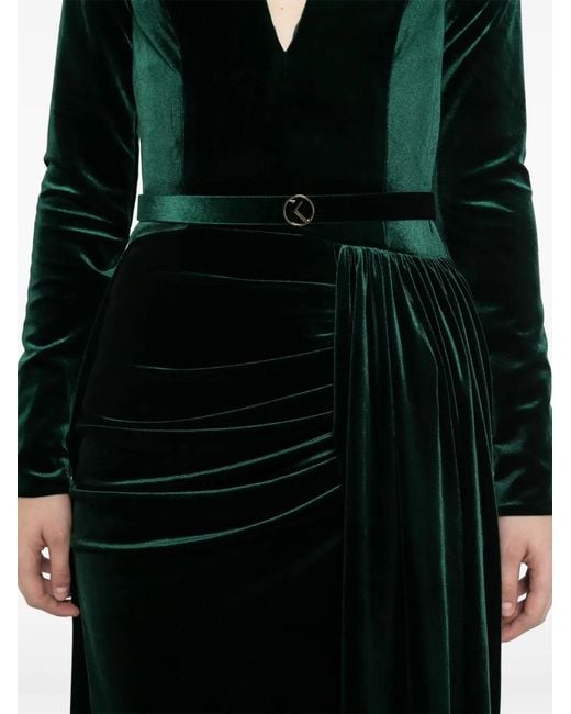 Saiid Kobeisy Black Velvet Long Dress