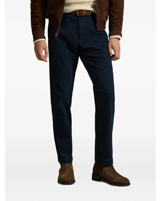 Polo Ralph Lauren Blue Twill Trousers for men
