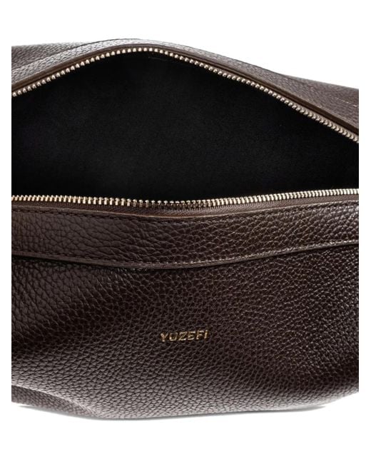 Yuzefi Brown Brioche Pouch Schultertasche