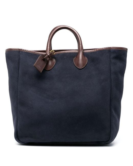 Polo Ralph Lauren Blue Suede Tote Bag for men