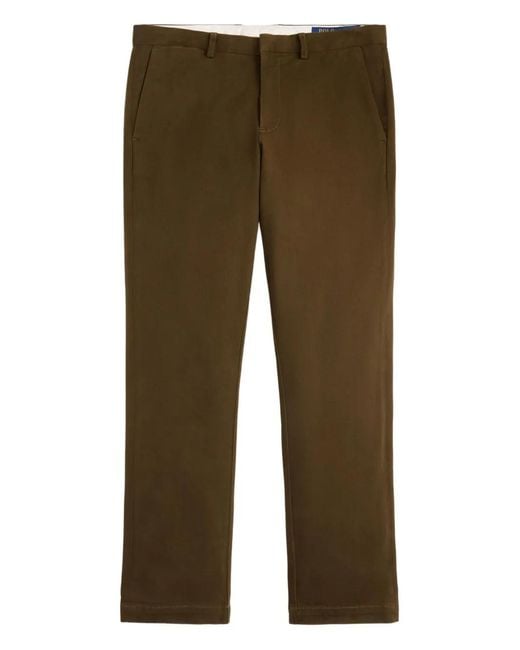 Polo Ralph Lauren Green Concealed-Fastening Straight-Leg Trousers for men