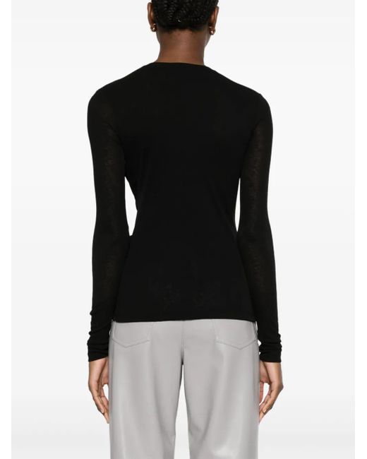 Nanushka Black Twisted Top
