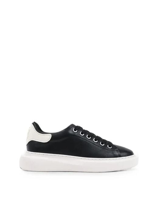 Karl Lagerfeld Black Kore Logo-Plaque Chunky Sneakers