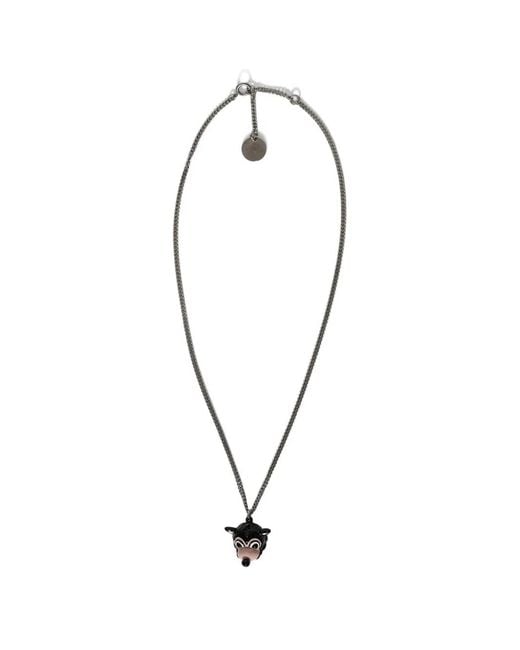 Marni Blue Animal Pendant Necklace for men