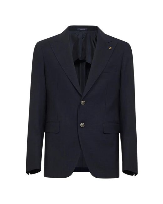 Tagliatore Blue Buttoned Blazer for men