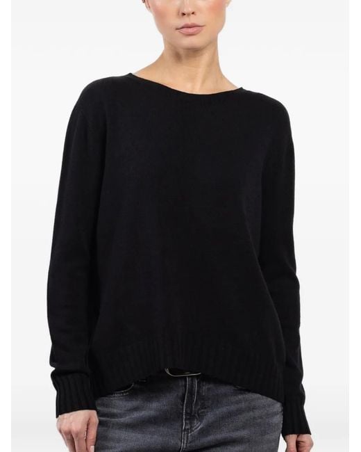 Kontatto Black Rear-Split Sweater