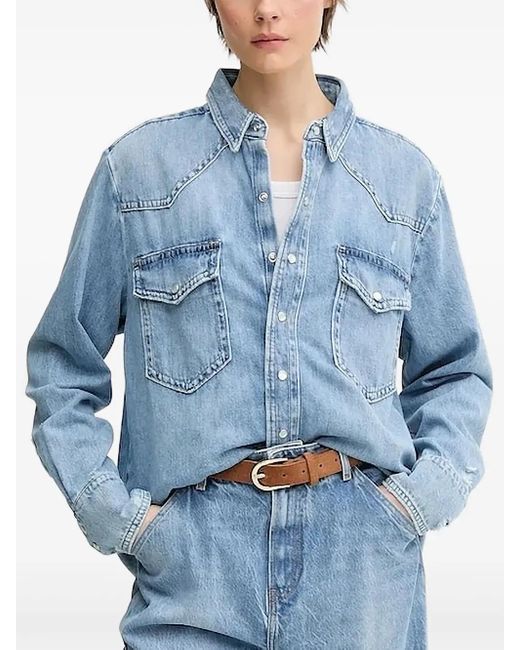 Camisa vaquera con cierre de presión Polo Ralph Lauren de color Blue