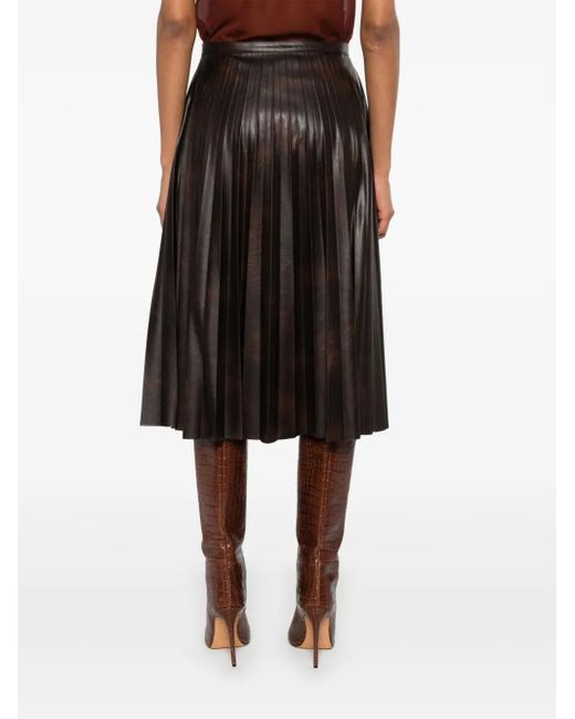 Pinko Midi-Plooirok in het Black