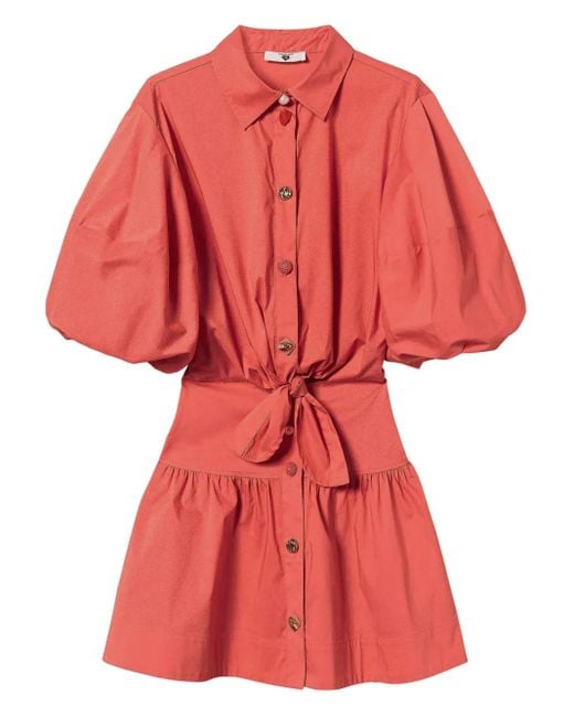 Twinset コットンブレンド ワンピース Red