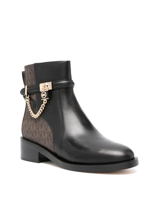 MICHAEL Michael Kors Black Hamilton Flat Bootie