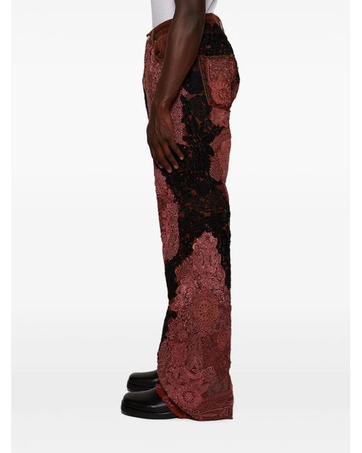 Earthling VIP Red Poetic Lust Wide-Leg Jeans for men