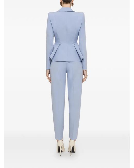Nissa Blue High-Rise Trousers