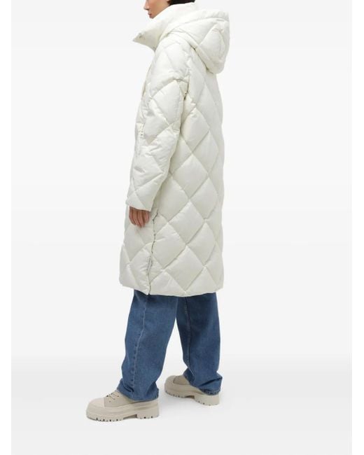 Marc O' Polo White Quilted Puffer Coat