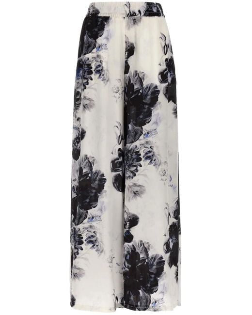McQueen Gray Chiaroscuro Pajama Trousers