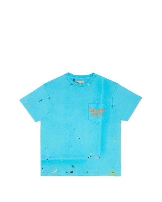 GALLERY DEPT. Blue Logo Pocket T-Shirt