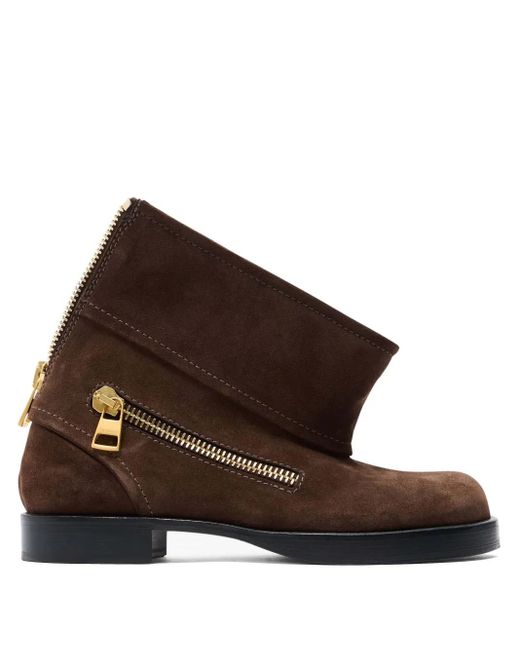J.W. Anderson Brown Leather Ankle Boots