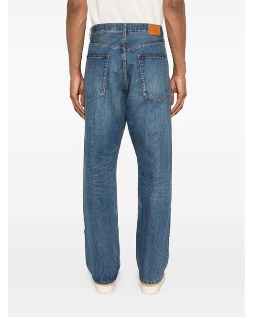 KHOKI Blue K14 Embroidery-Appliqué Jeans for men