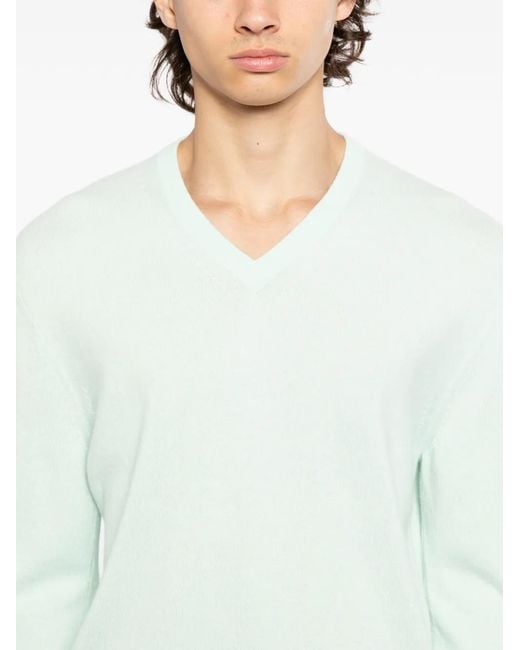 N.Peal Cashmere White Burlington Jumper for men