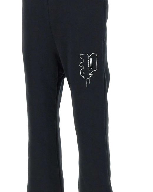 Purple Brand Blue Cotton Track Pants for men