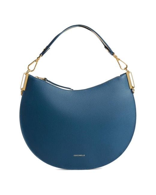 Coccinelle Blue Medium Sunup Round-Shape Shoulder Bag