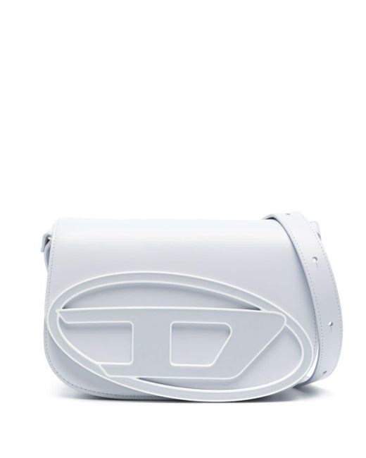 DIESEL White Medium 1dr Leather Shoulder Bag