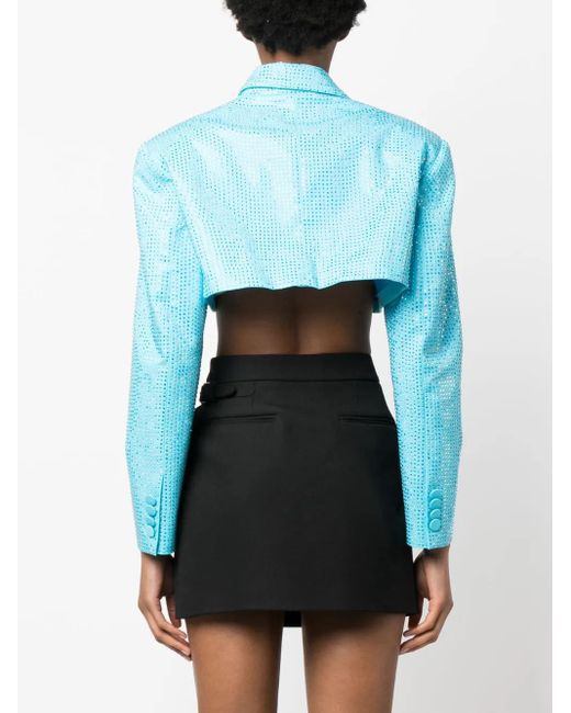 GIUSEPPE DI MORABITO クロップド ジャケット Blue