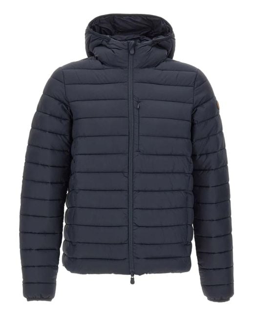 Save The Duck Blue Mito Juncus Hooded Jacket for men