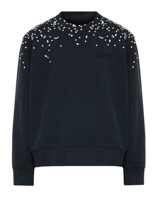 MM6 by Maison Margiela Black Cotton Sweatshirt for men