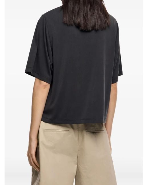 Bimba Y Lola Blue Stud-Embellished T-Shirt