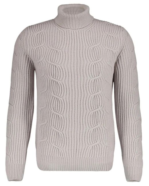 Boglioli Gray Wool Jumper for men