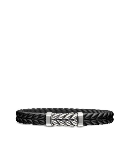 David Yurman White Sterling Chevron Bracelet for men