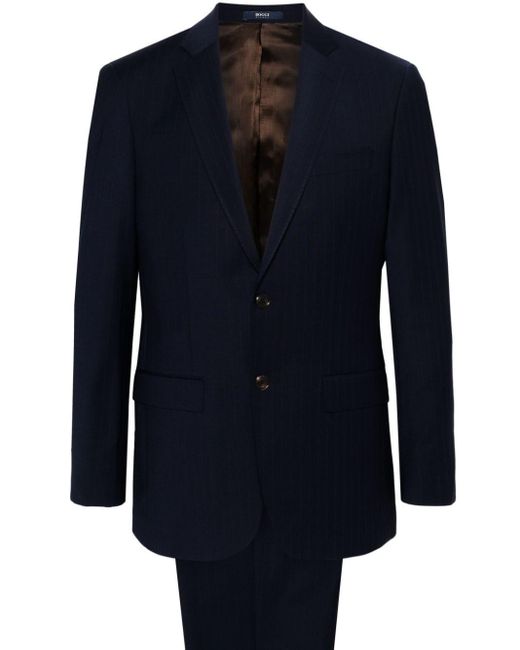 Boggi Blue Single-breasted Suit for men