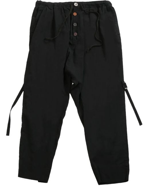 メンズ Undercover Cropped Tapered Trousers Black