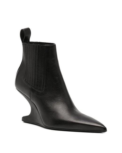 Rick Owens Black Ankle Sharp" Boot