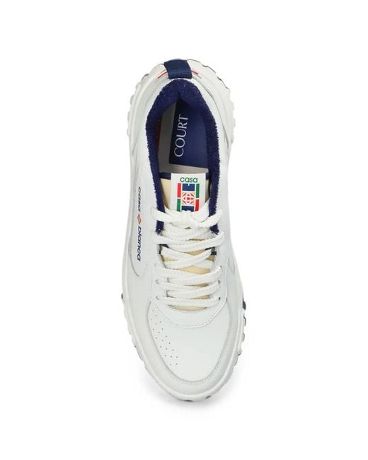 Casablanca White Logo Sneakers for men