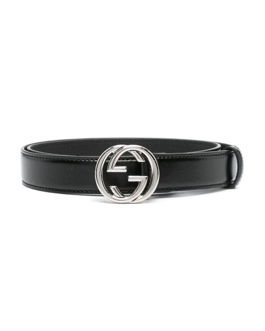 Gucci Gespriem Met GG-logo in het Black