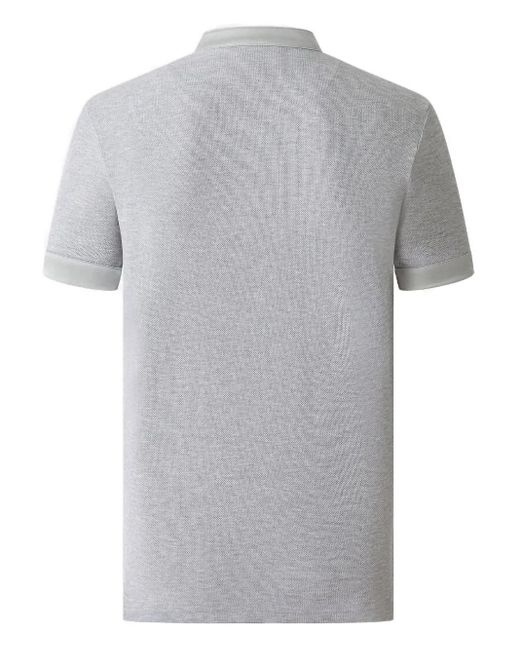 Shanghai Tang Gray Embroidered-Logo T-Shirt for men