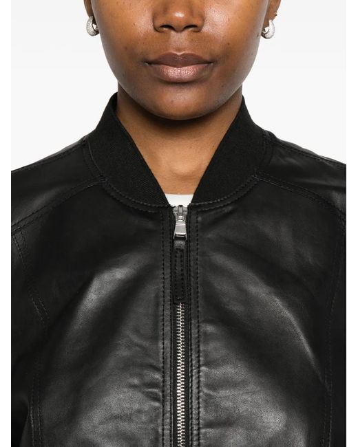 Bully Black Zip Lambskin Jacket