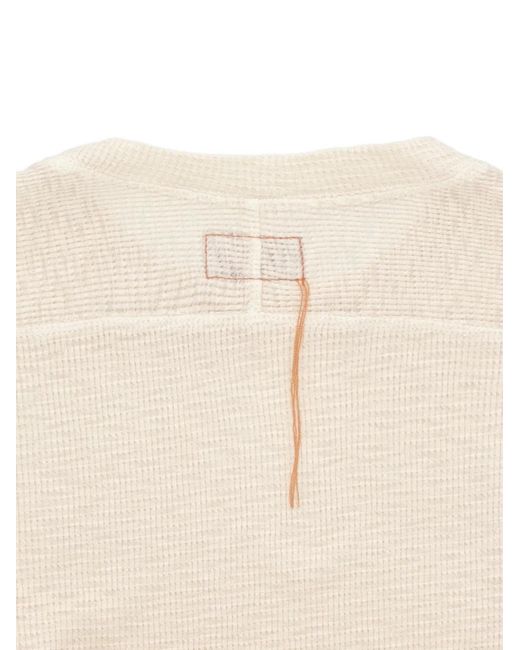 Fortela Natural Geremia Waffle Ribbed Sweater for men