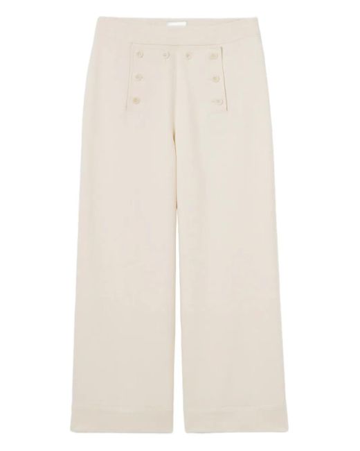 Claudie Pierlot ボタン クロップドパンツ White