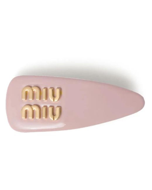★MiuMiu★ Patent Leather Hairpin Alabaster Pink 5IF092069F0 MIU MIU Nappa Matelasse Mini Wander Hobo Alabaster Pink