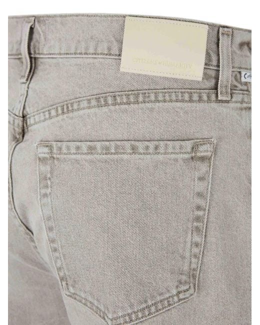 Citizens of Humanity Gray Miro Wide-Leg Jeans